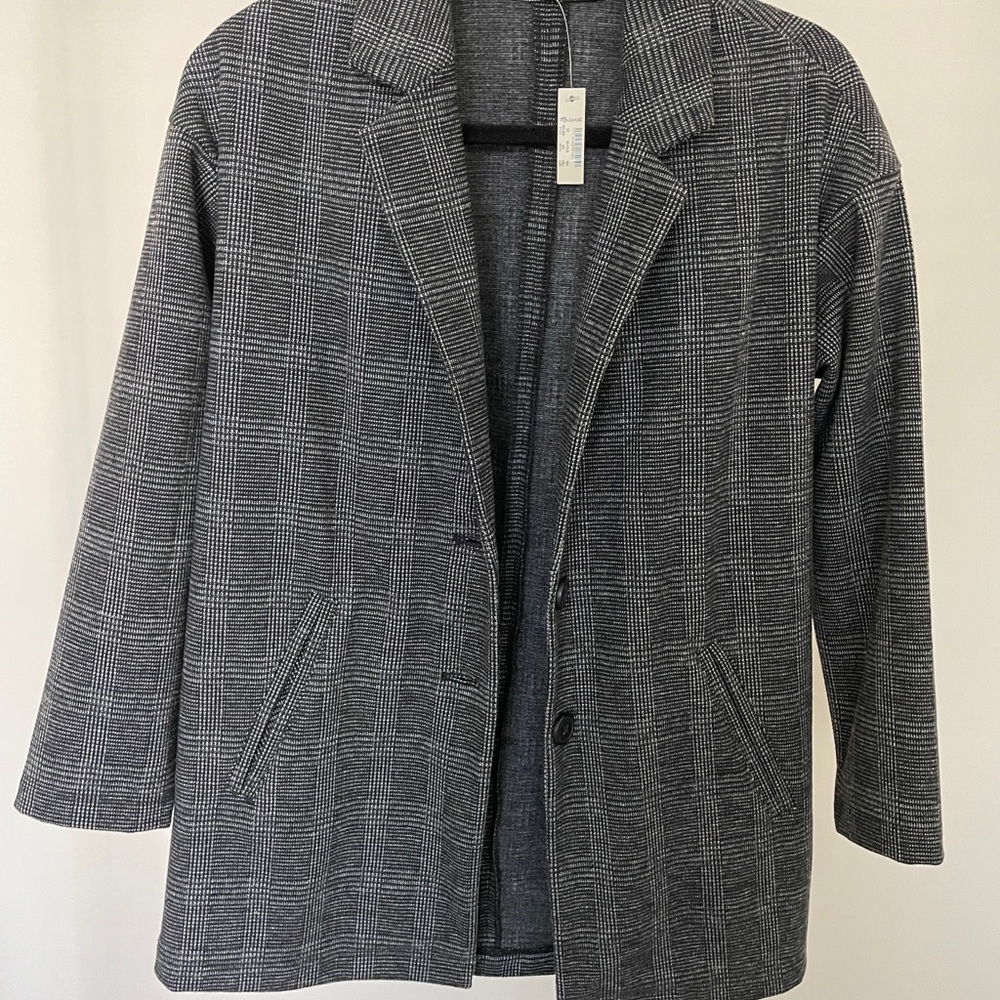 NWT Madewell Plaid Oversized Blazer, Women’s Size XS
